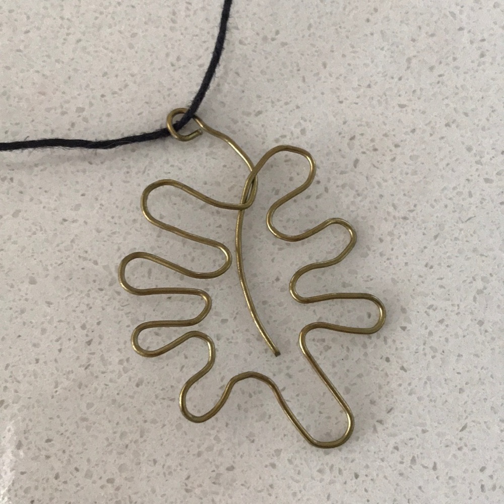 Handmade gold wire necklace 💕